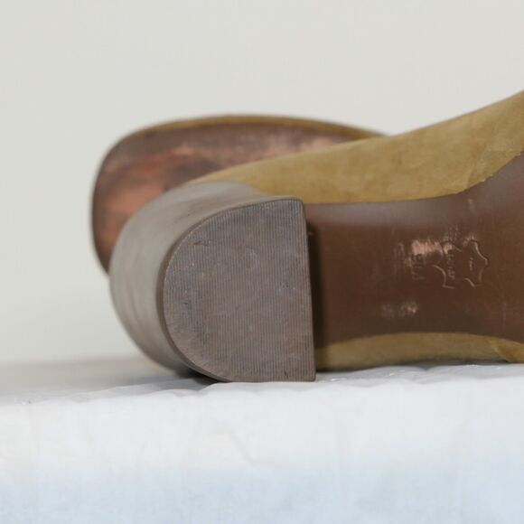 TORY BURCH Sz 9M High Heel 219313 Light Tan  Suede Ankle Booties $375 Retail EUC - Picture 13 of 13